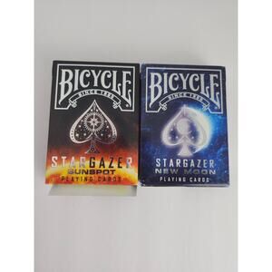 Bicycle Stargazer Series Set Of 2 Sunspot 2018 New Moon 2020 OPENED Limited